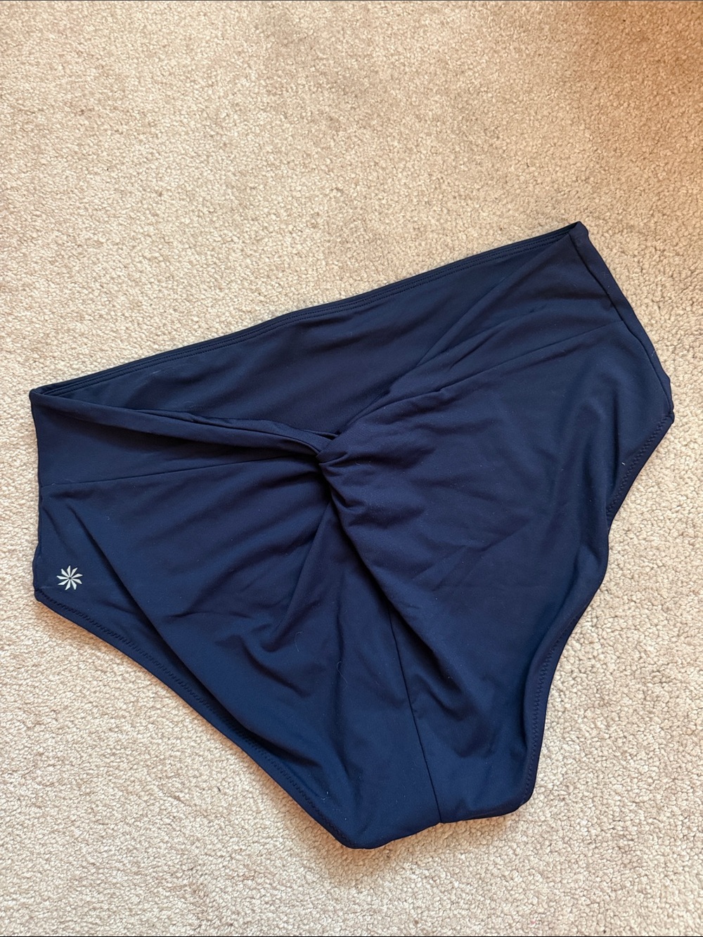 Athleta High Waist Backside Twist Knot Bikini Bottom